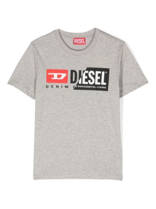 《関税送料込》Diesel Kids Cotton jersey t-shirt w/logo 