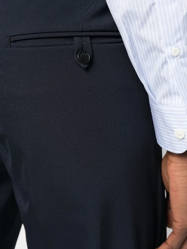 Prada クロップド テーラードパンツ | ブルー | FARFETCH JP