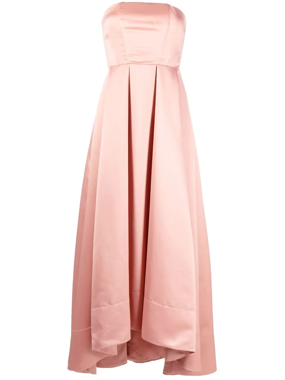 

PINKO strapless high-low gown