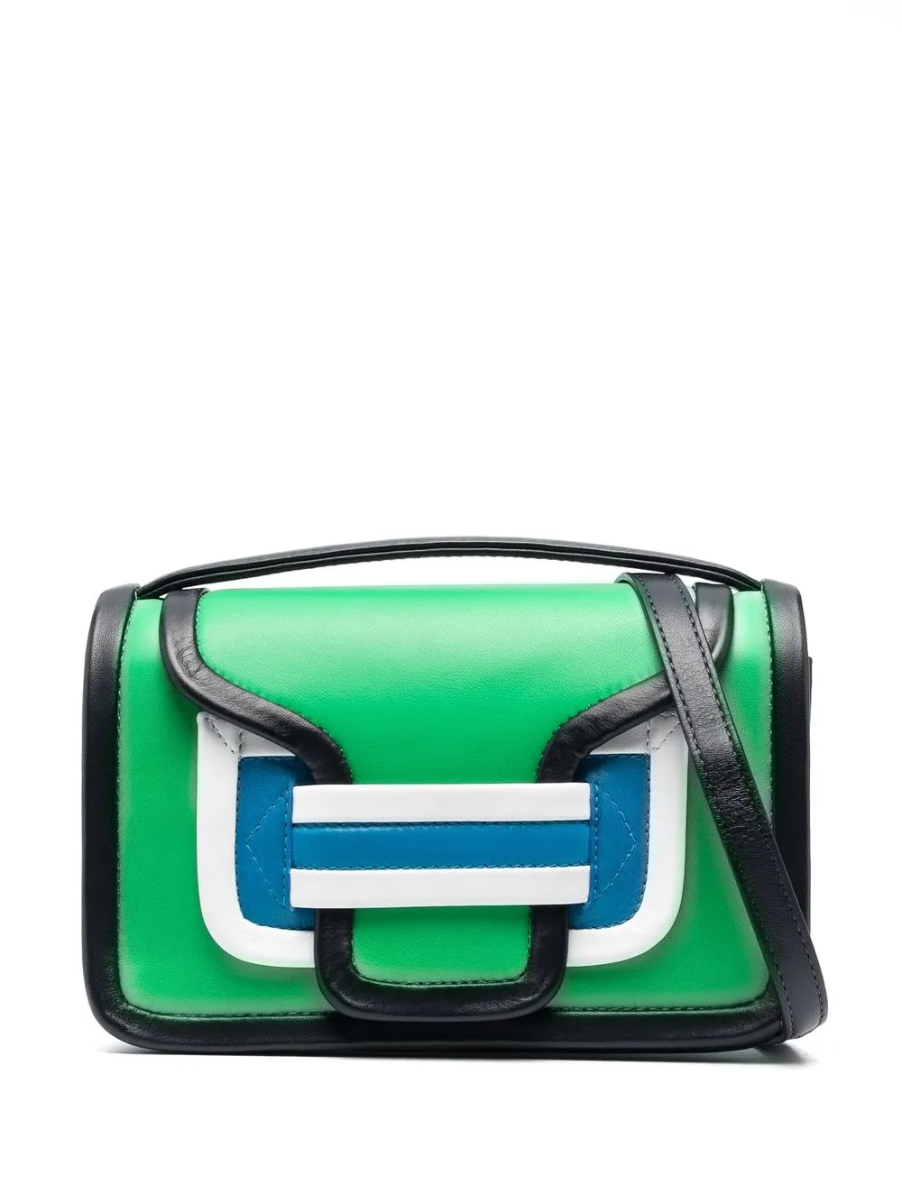 

Pierre Hardy Alpha colour-block mini bag - Green