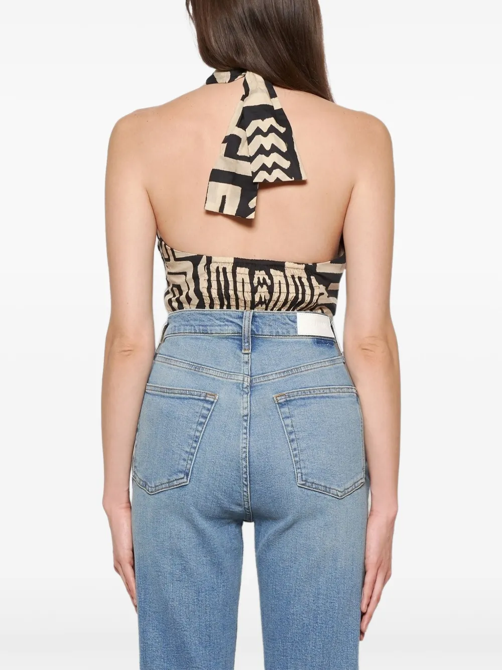 Johanna Ortiz Top met halternek Zwart