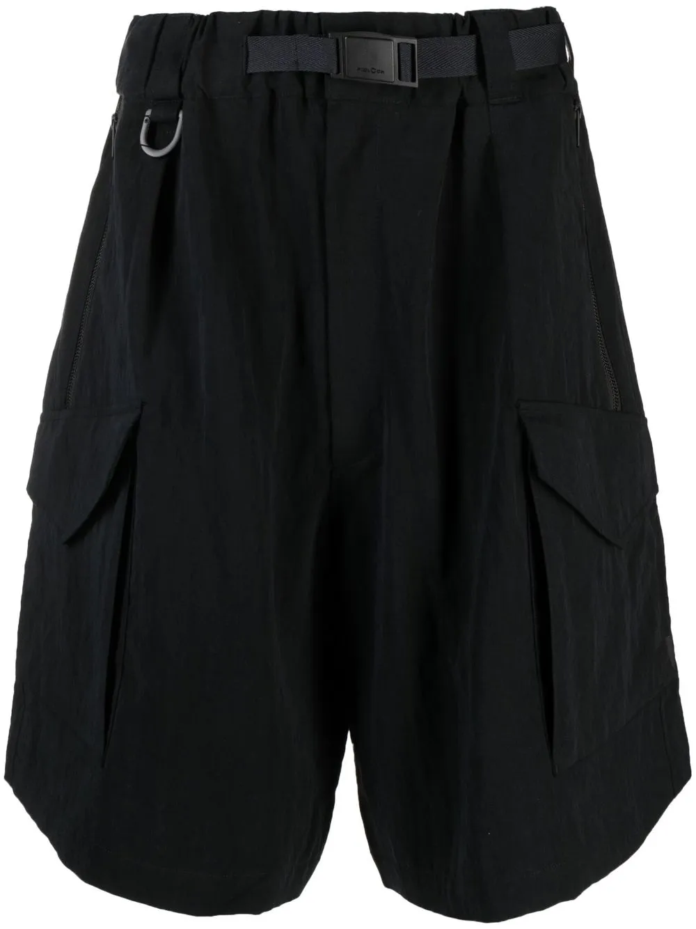 

Y-3 belted cargo shorts - Black