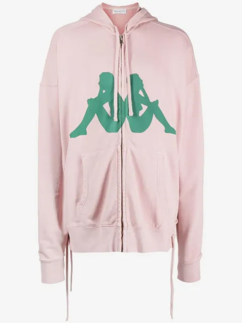 Faith Connexion logo-print zip-up hoodie 