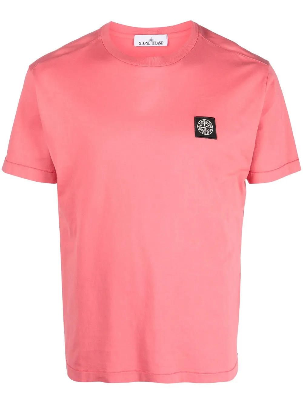 

Stone Island Compass-patch cotton T-shirt - Pink