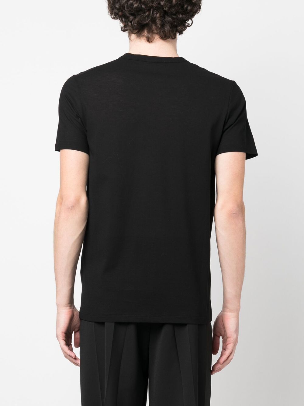 Shop Jil Sander Plain Cotton T-shirt In Black