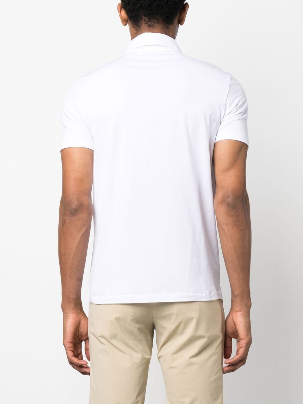 Shop Malo Short-sleeved Polo Shirt In Weiss