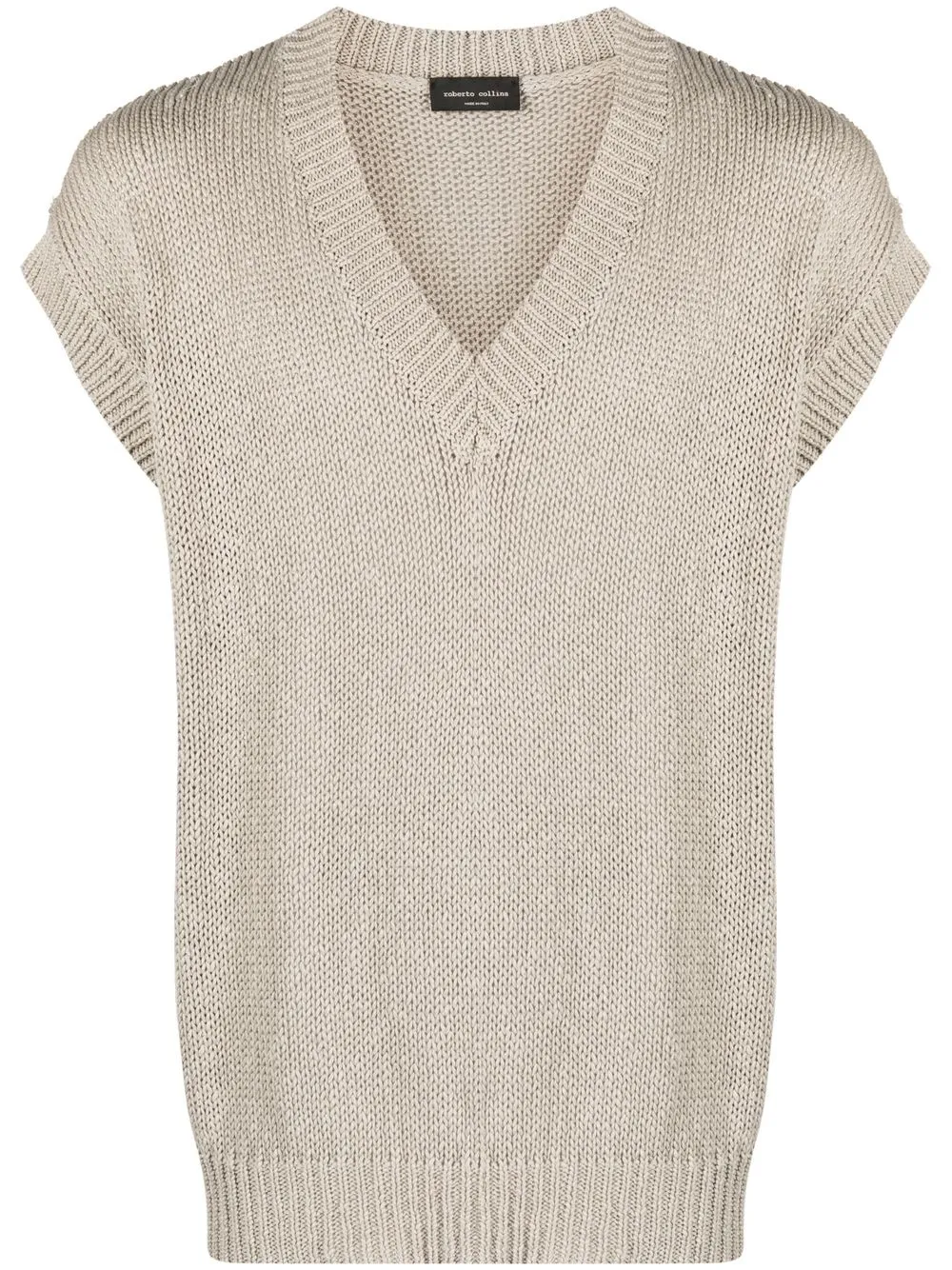 

Roberto Collina V-neck knitted sweater vest - Neutrals