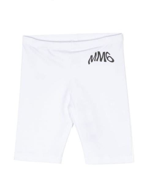 MM6 Maison Margiela Kids logo-print track shorts