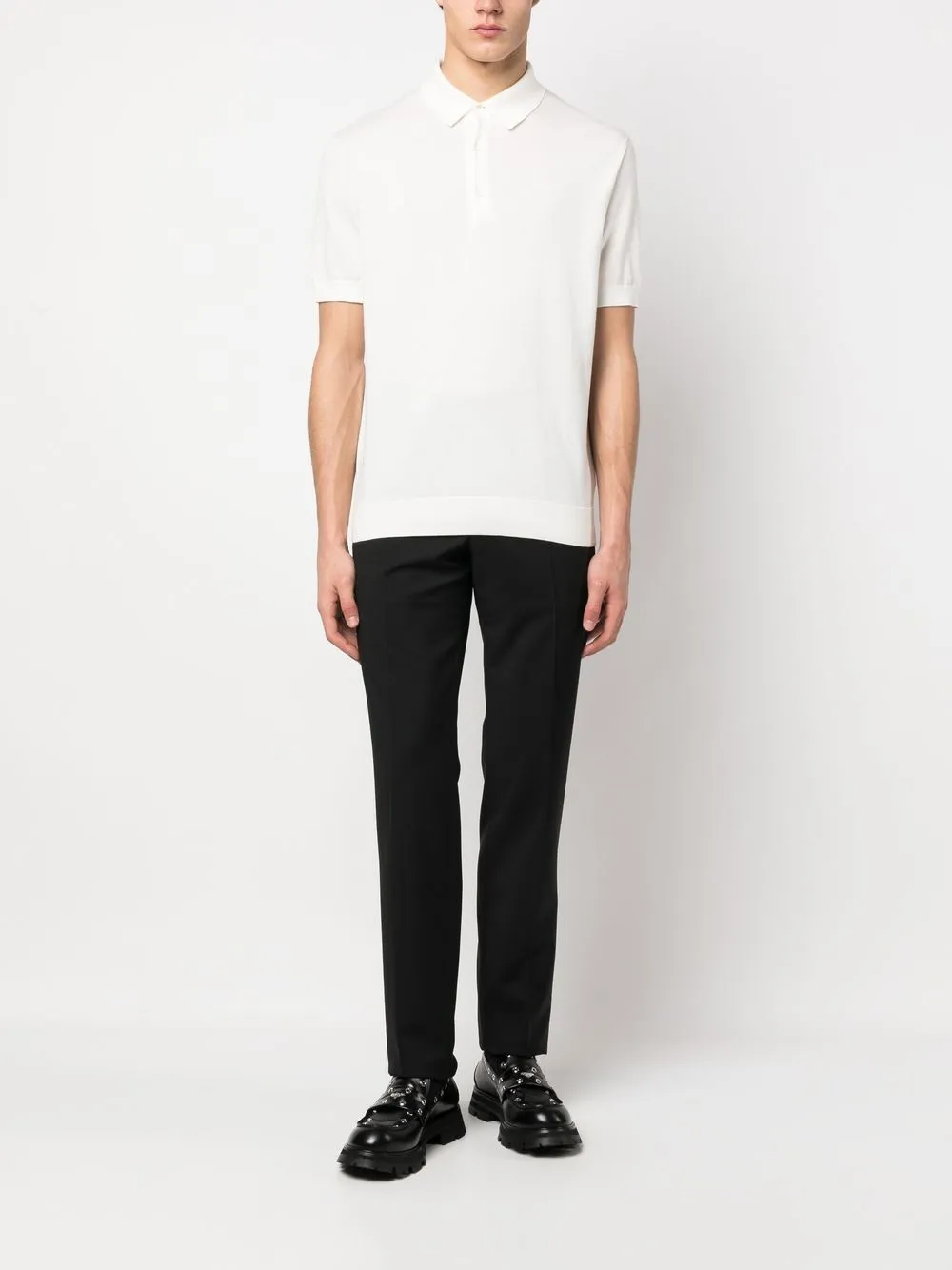 Zegna Effen poloshirt - Wit