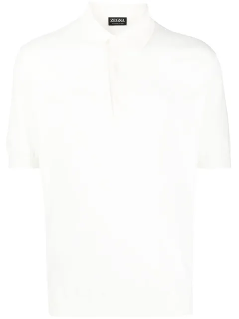 Zegna plain short-sleeved polo shirt