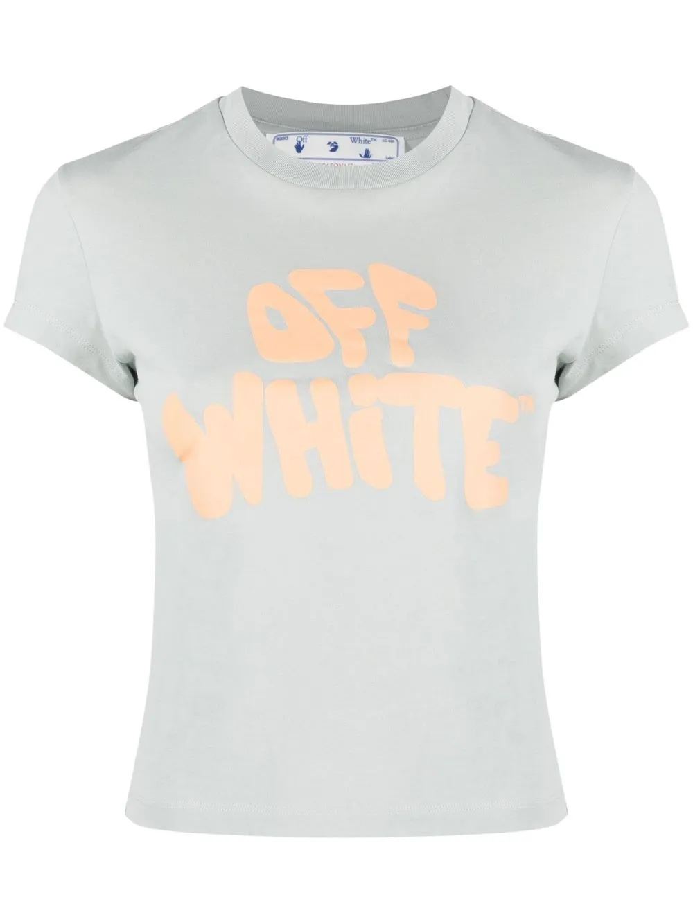 

Off-White logo-print cotton T-shirt - Grey