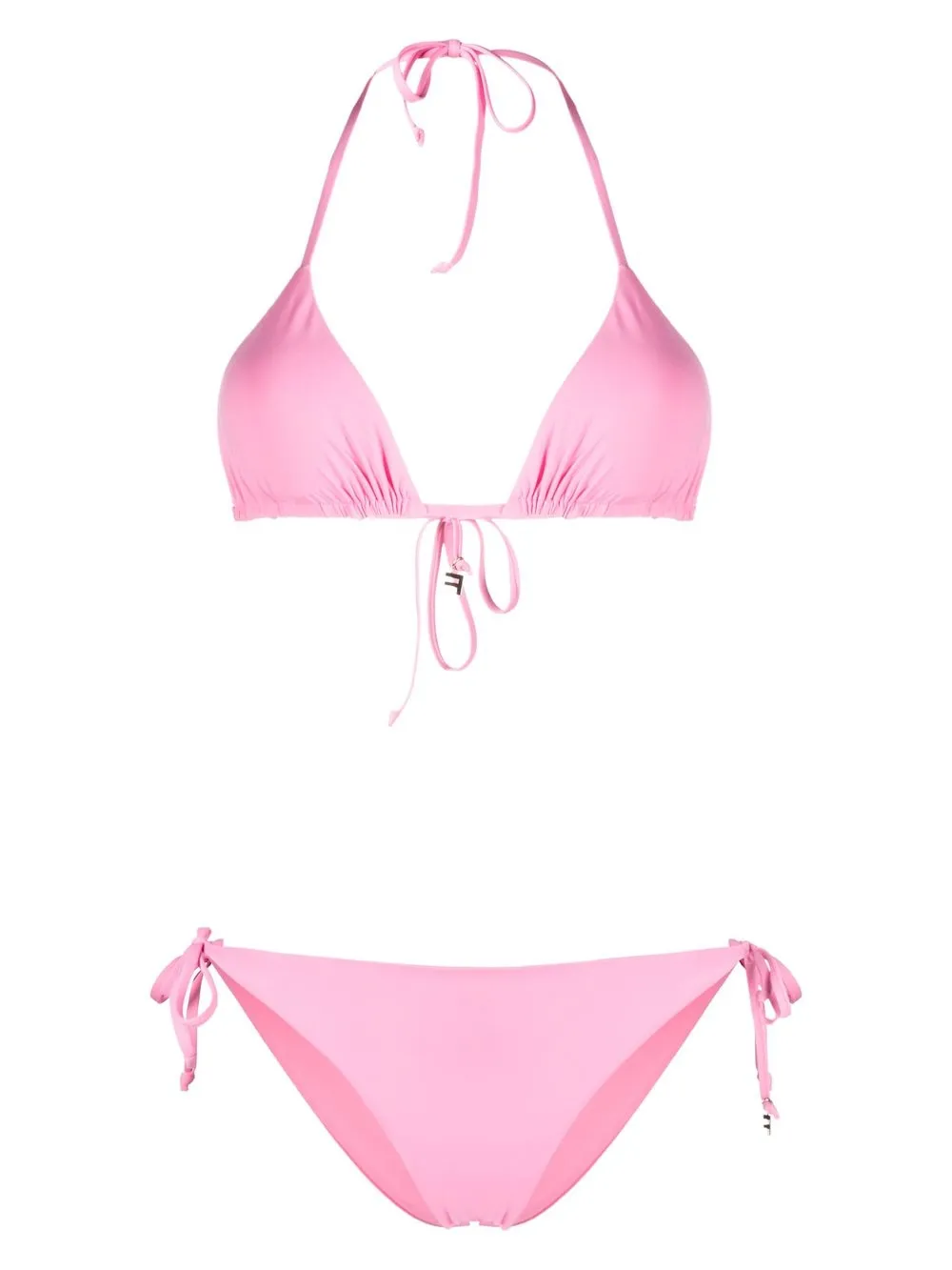 

Fisico triangle halterneck tie bikini - Pink