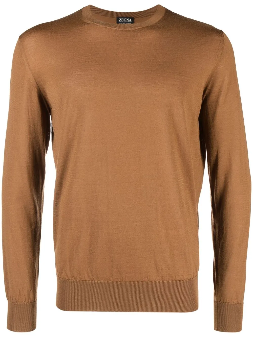 

Zegna crew-neck wool jumper - Brown