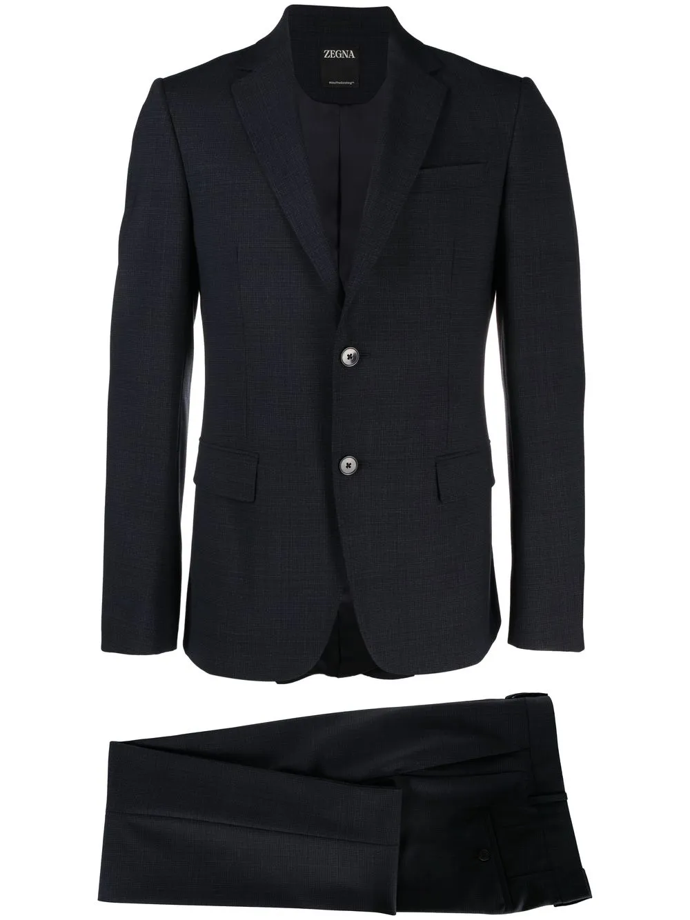 Zegna traje con botones - Azul