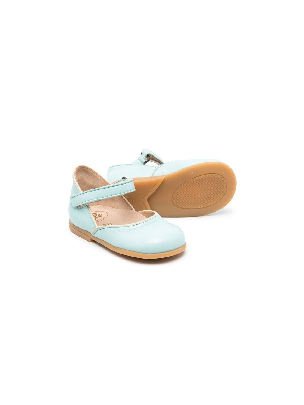 Shop Pèpè Touch-strap Closed Toe Sandals In Blue