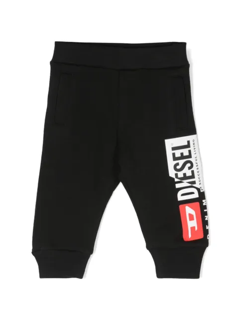 Diesel Kids logo-print cotton track pants