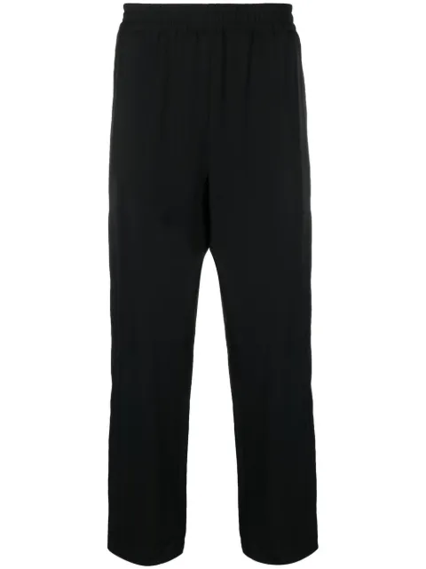 Y-3 mid-rise straight-leg trousers