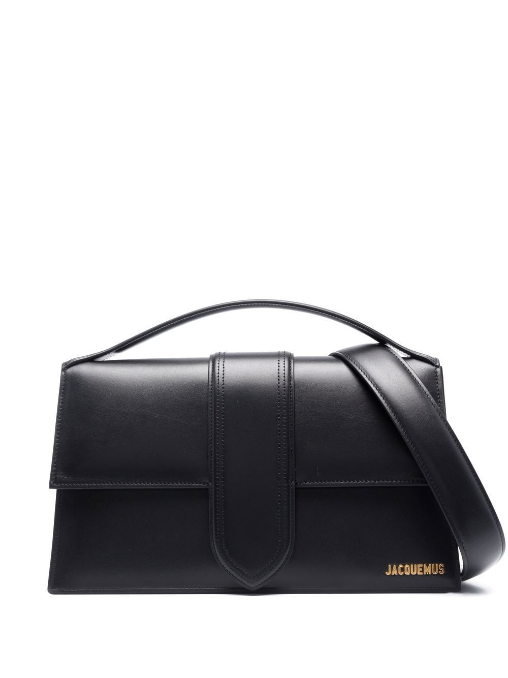 Jacquemus Le Bambinou Leather Tote Bag In Black