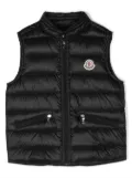 Moncler Enfant zip-up padded gilet - Black