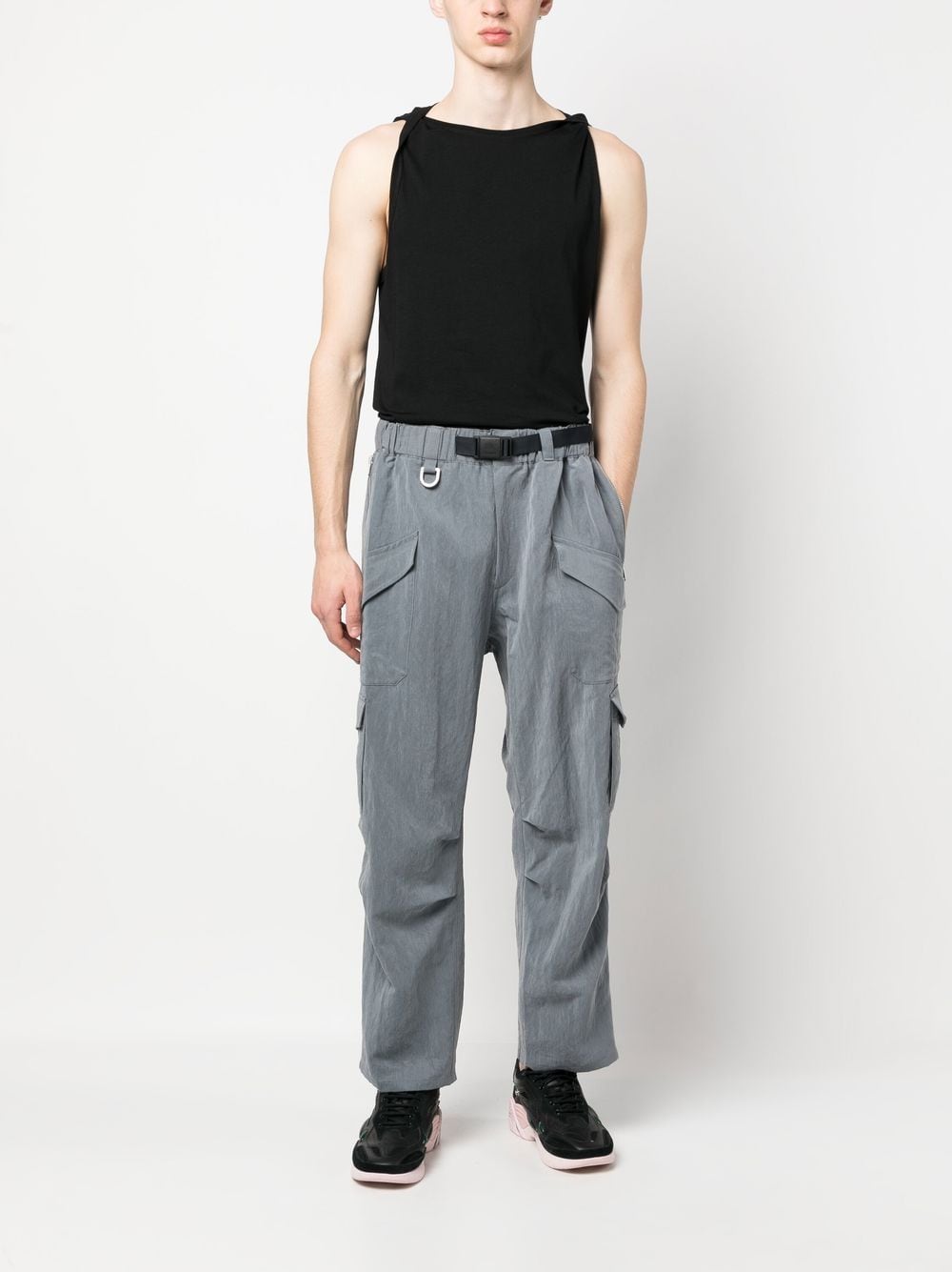 Image 2 of Y-3 belted cargo trousers