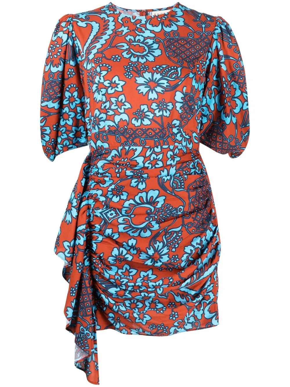 

RHODE vestido corto Pia con estampado floral - Naranja