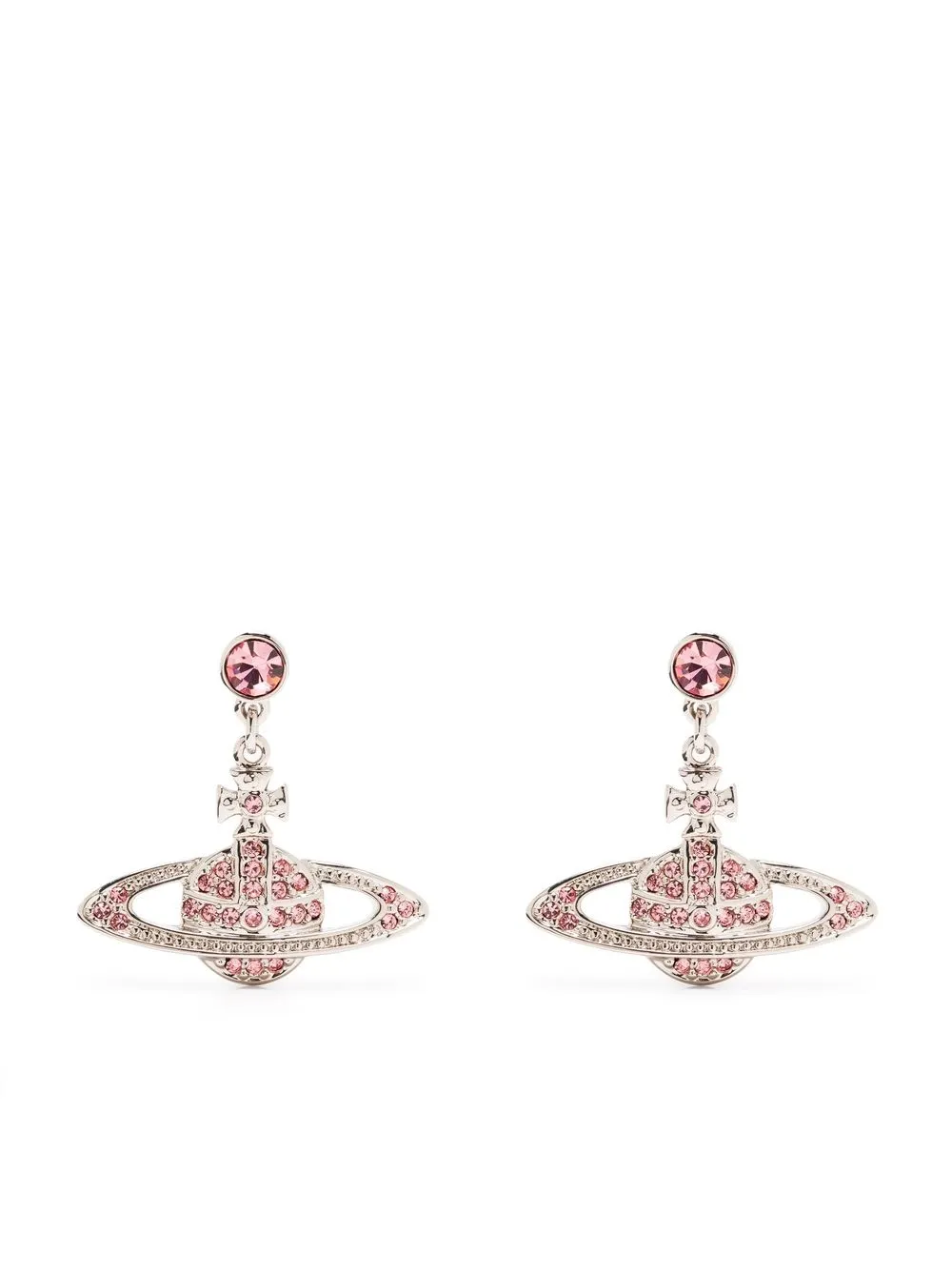 

Vivienne Westwood Bas Relief crystal-embellished earrings - Silver