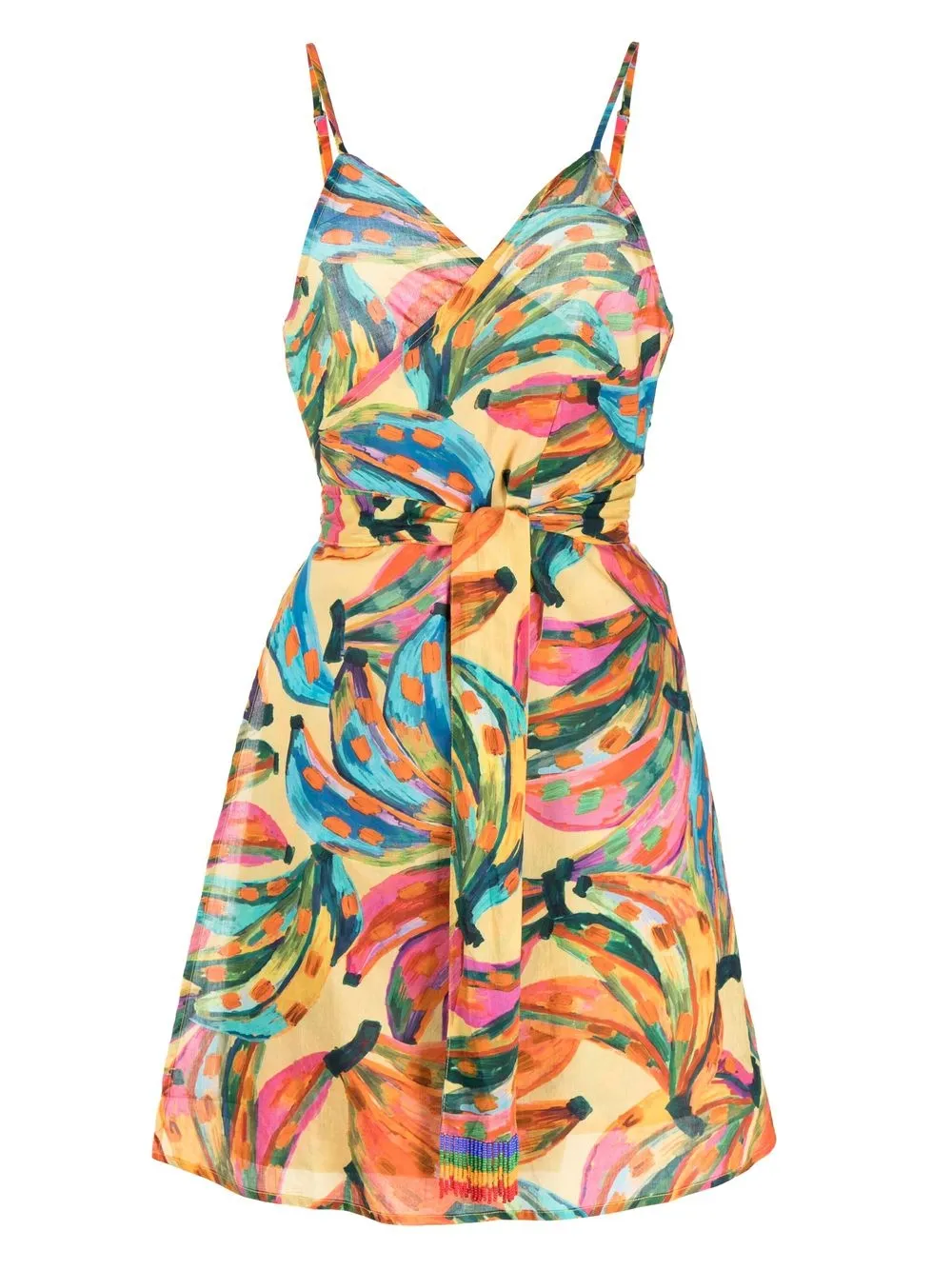 

FARM Rio banana-print beach cover-up - Yellow