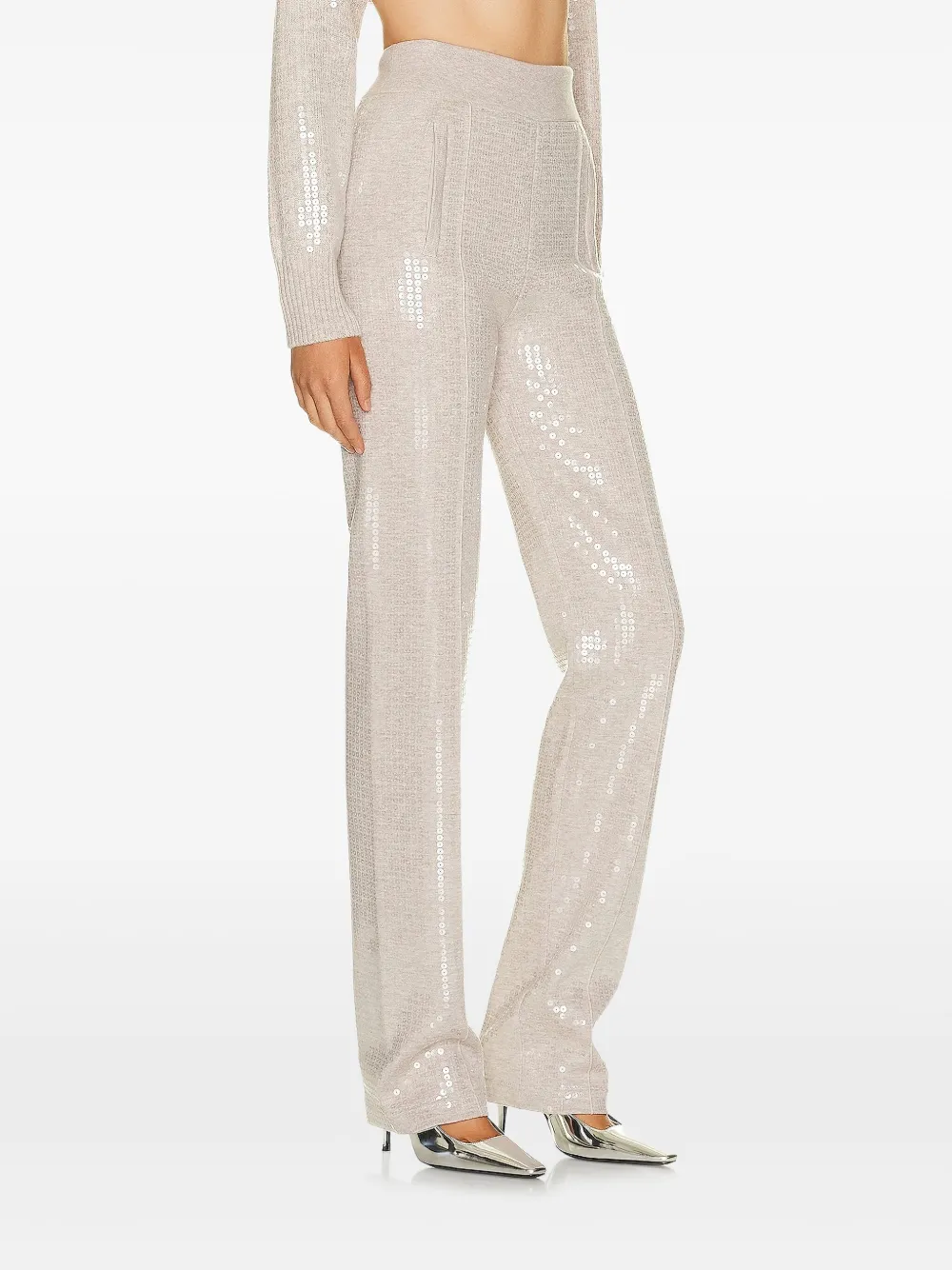 Burberry Palazzo broek met pailletten Beige