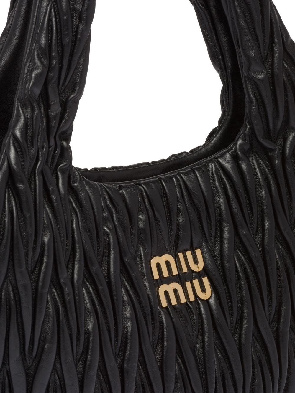 Miu Miu Small Miu Wander red matelassé bag