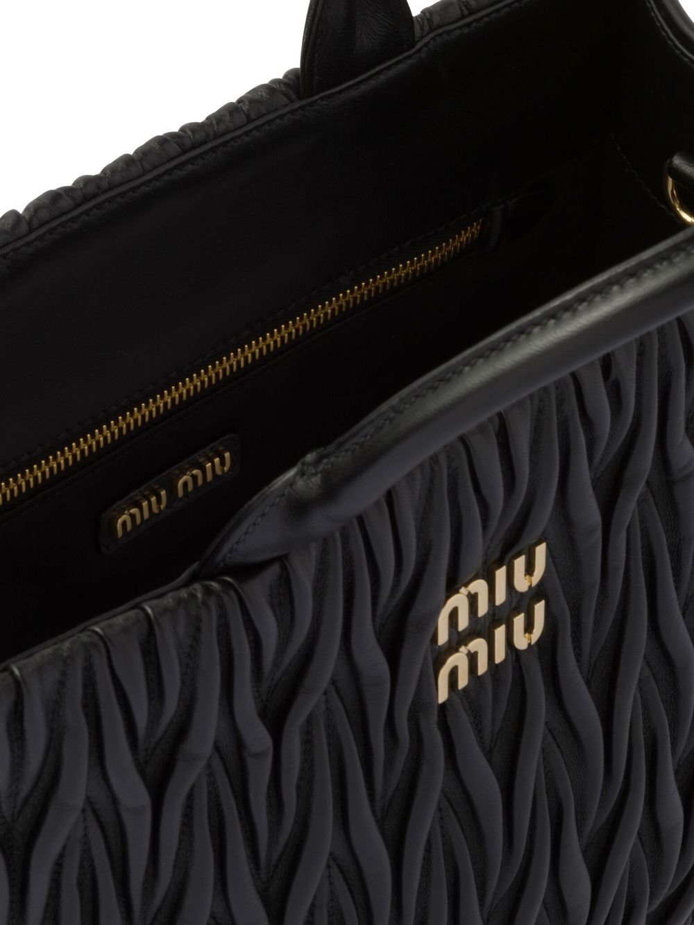 Miu Miu Matelassé leather tote WOMEN