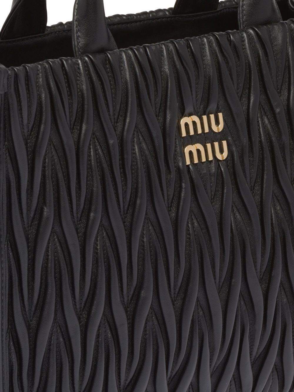 Miu Miu Matelassé leather tote WOMEN