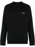 Balmain logo-print sweatshirt - Black