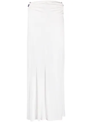 Plain white best sale maxi skirt