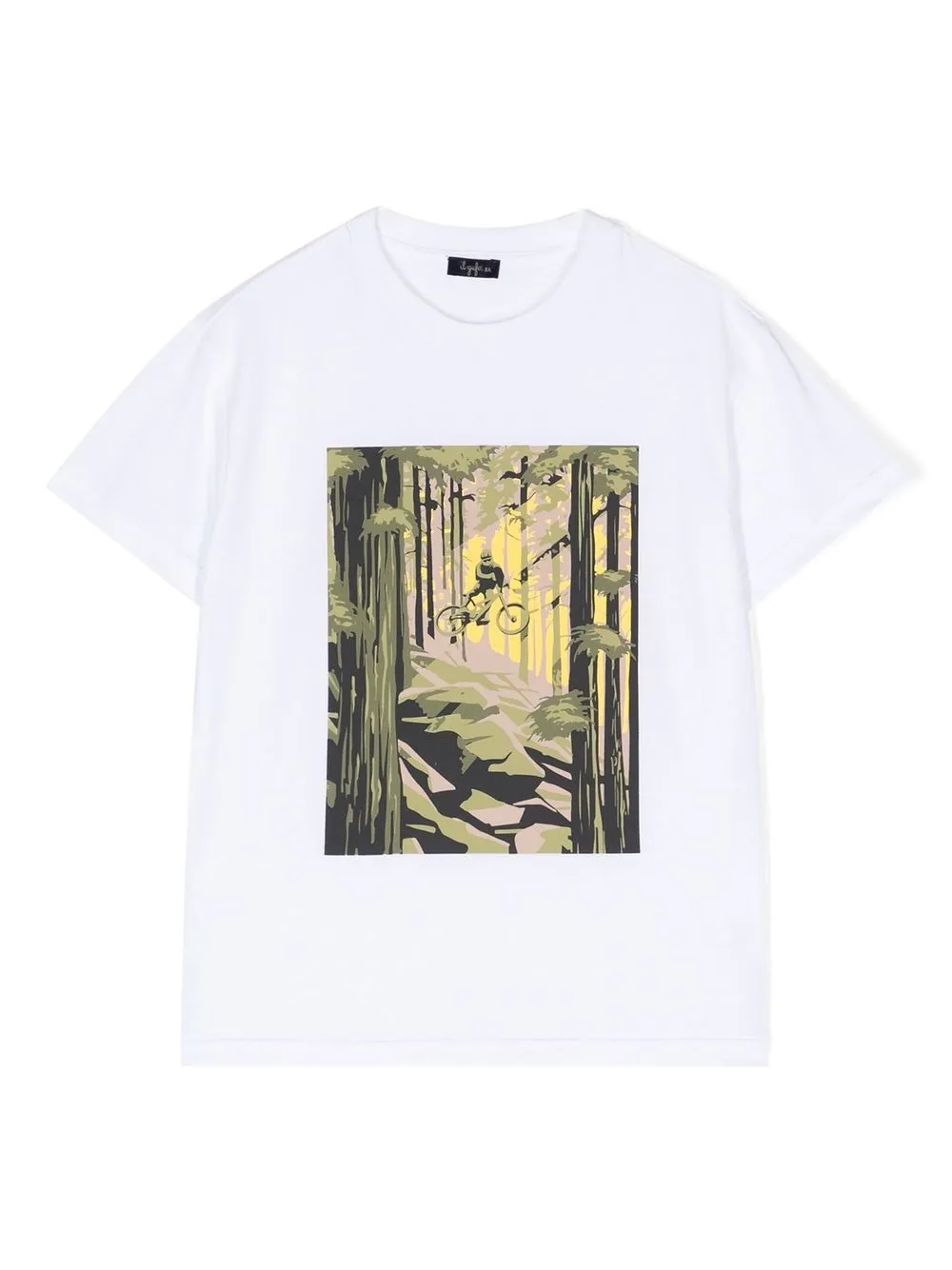 Il Gufo Kids' Graphic-print T-shirt In White