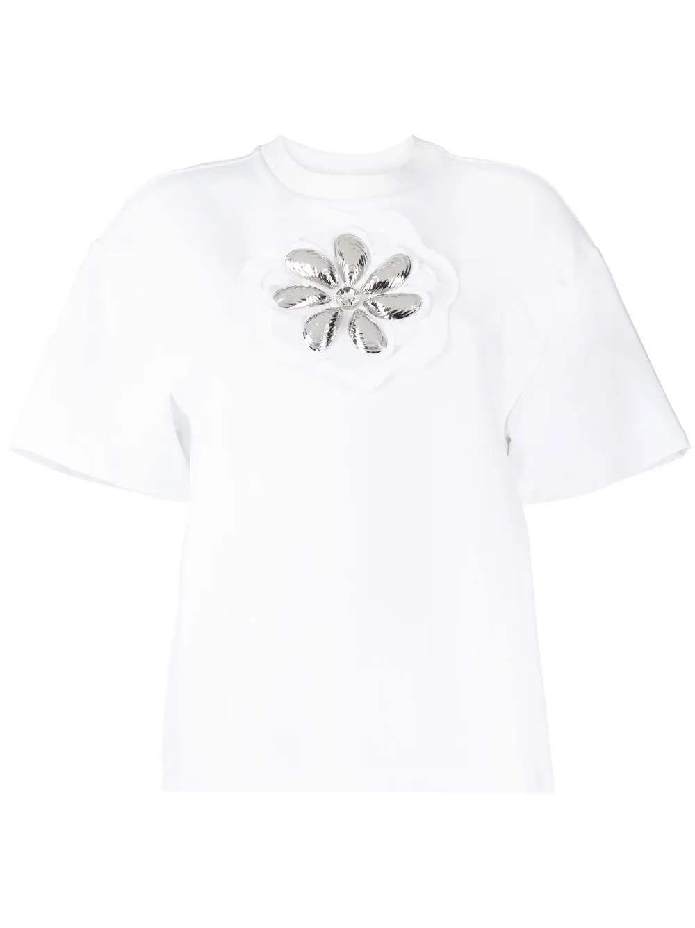 

AREA embellished cut-out T-shirt - White