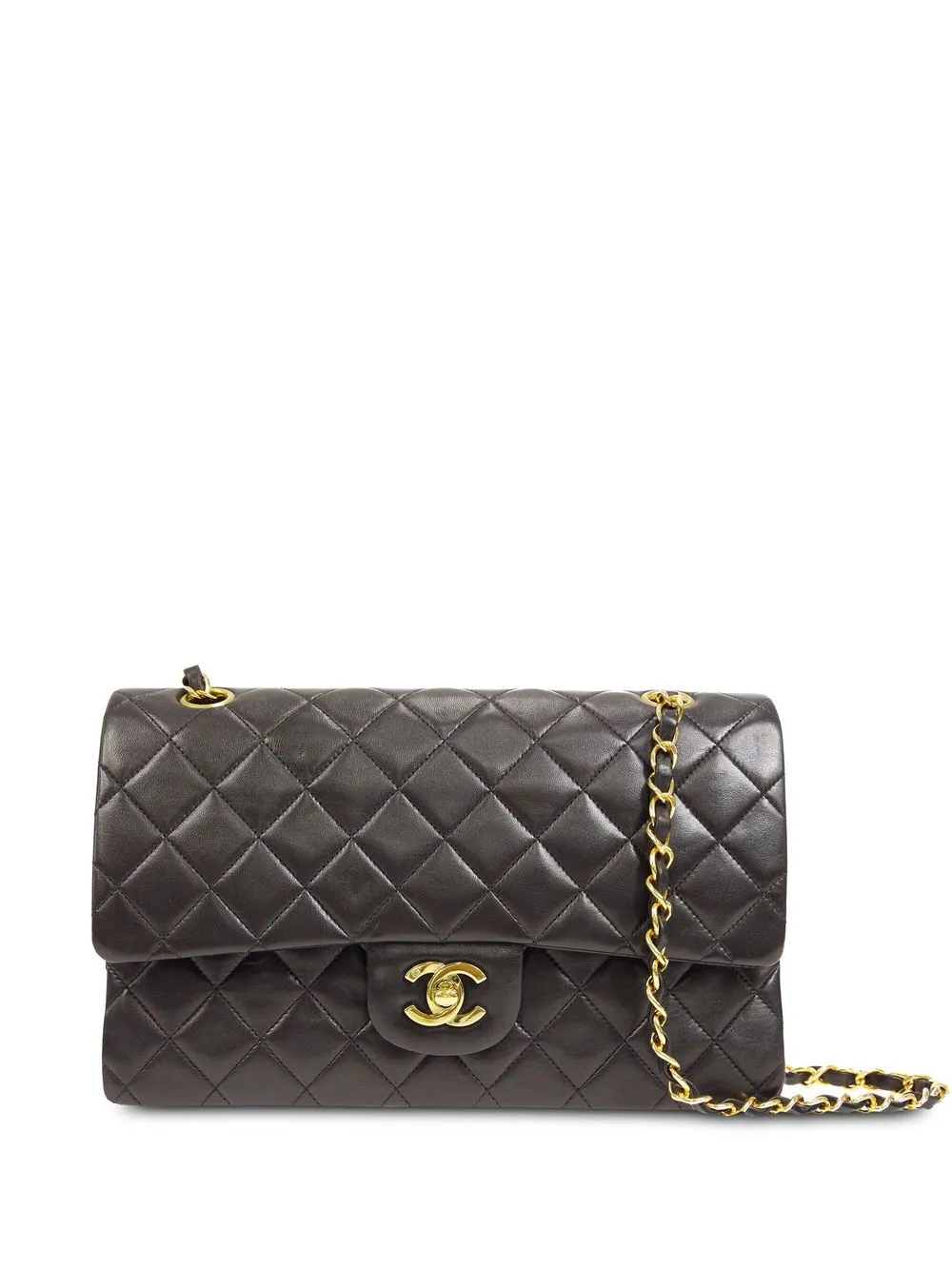 

CHANEL Pre-Owned bolsa de hombro Double Flap mediana 1992 - Negro