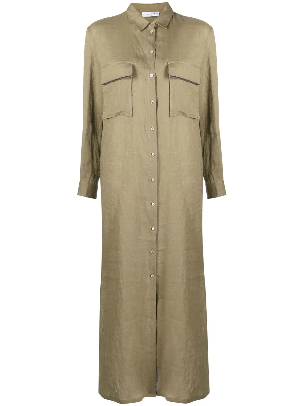 

Fabiana Filippi maxi shirt dress - Green