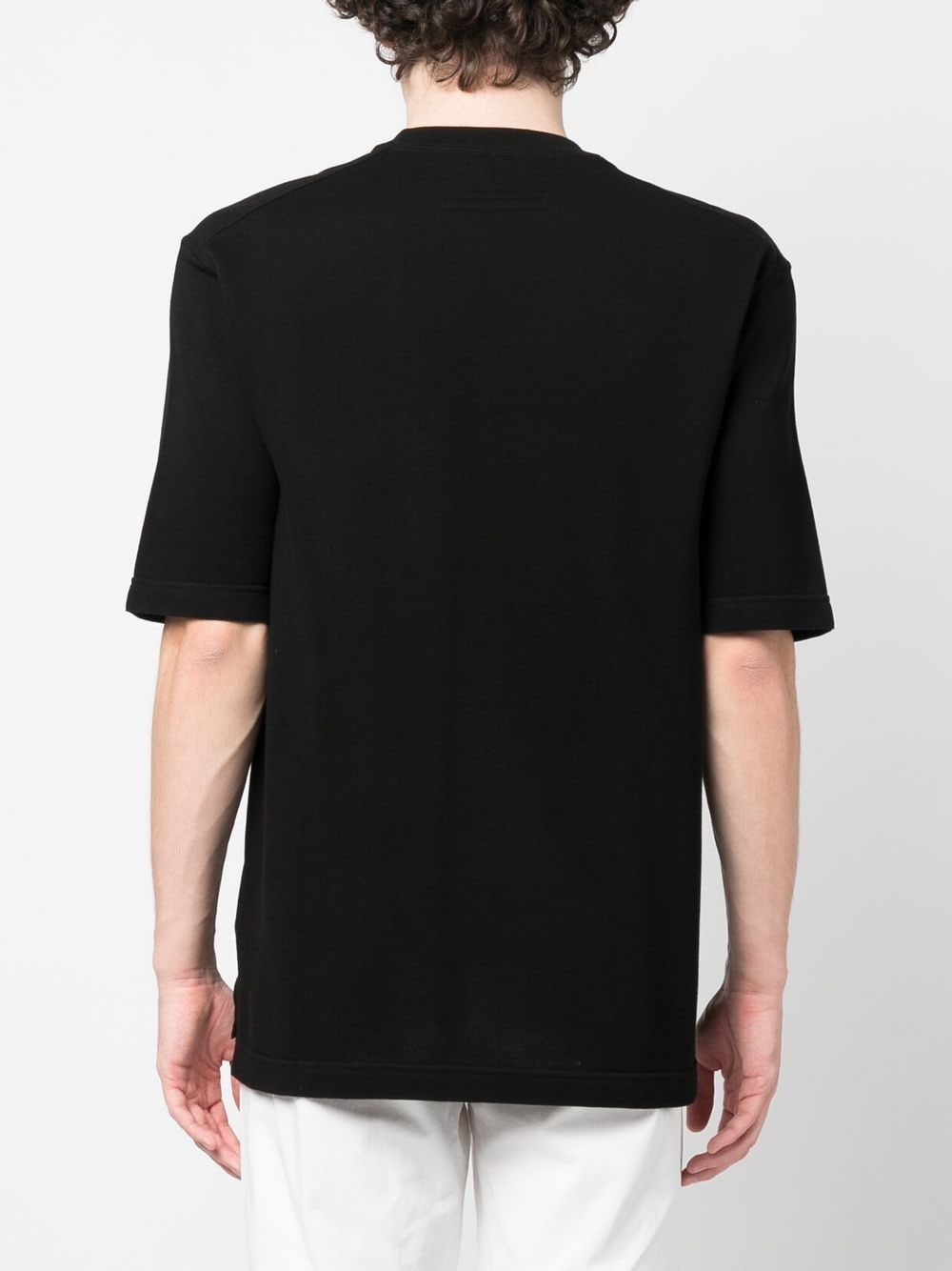 Shop Zegna Chest Pocket T-shirt In Black
