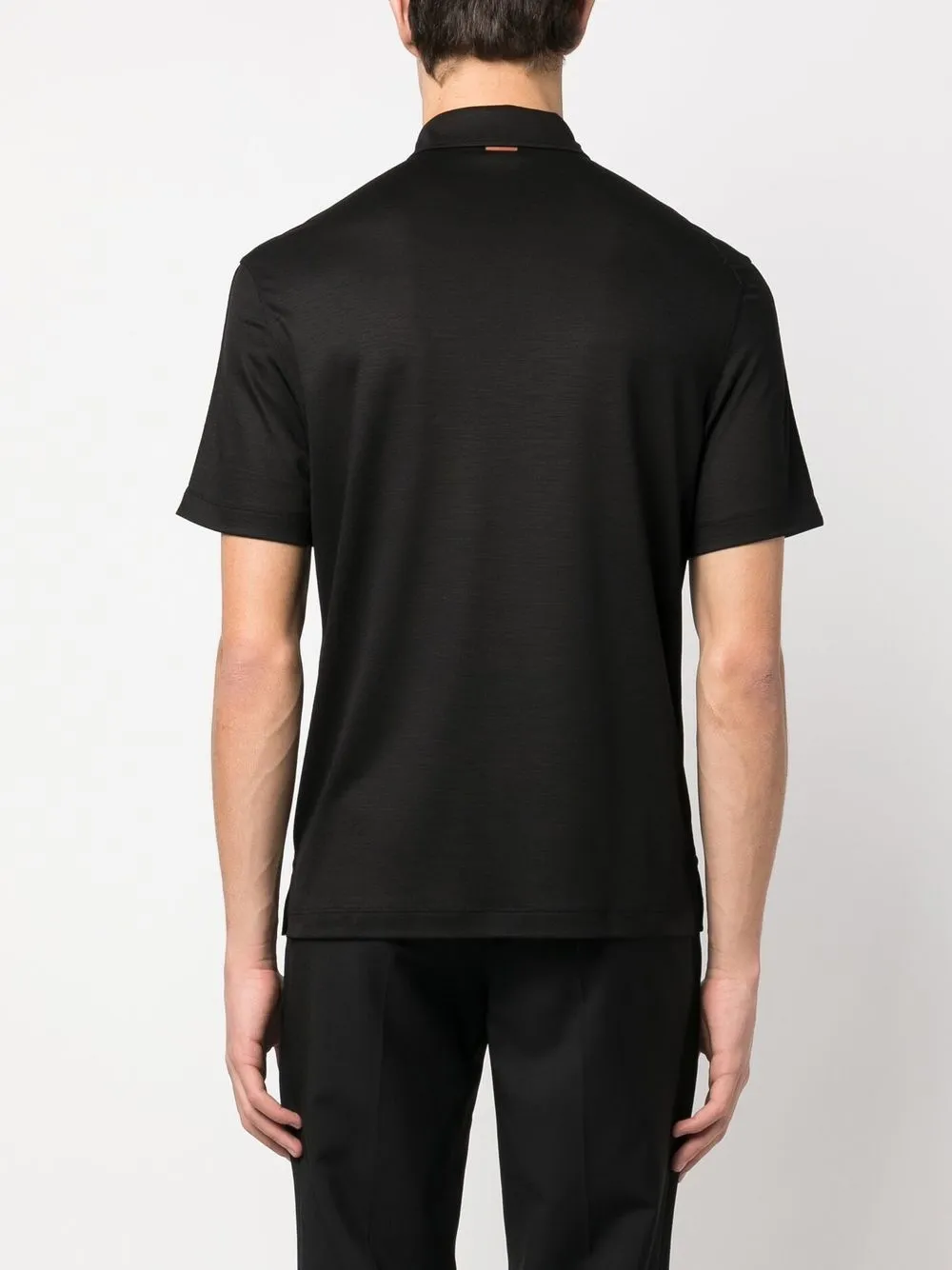 ZEGNA PLAIN SHORT-SLEEVED POLO SHIRT