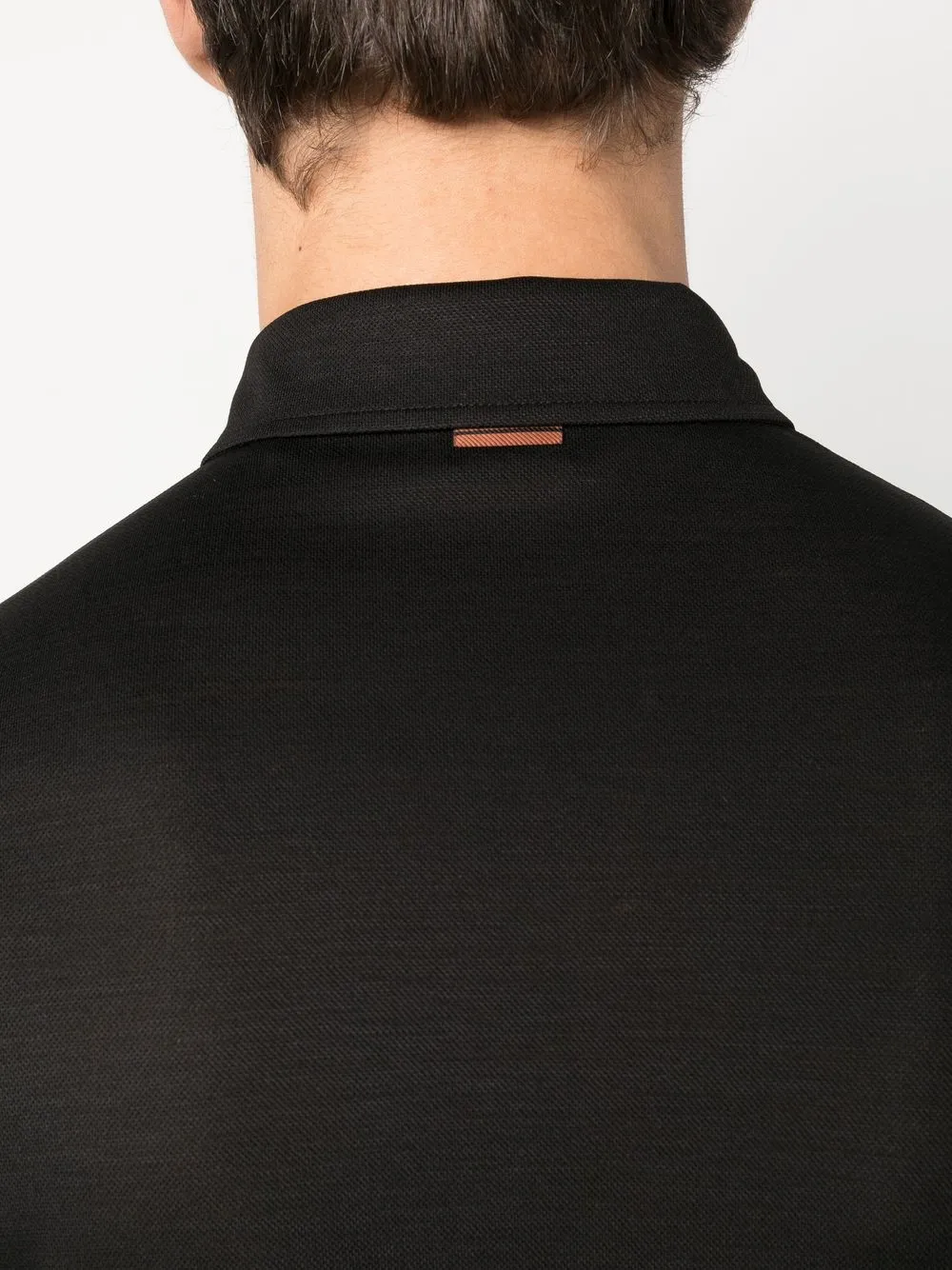 ZEGNA PLAIN SHORT-SLEEVED POLO SHIRT
