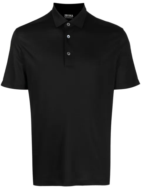 Zegna plain short-sleeved polo shirt