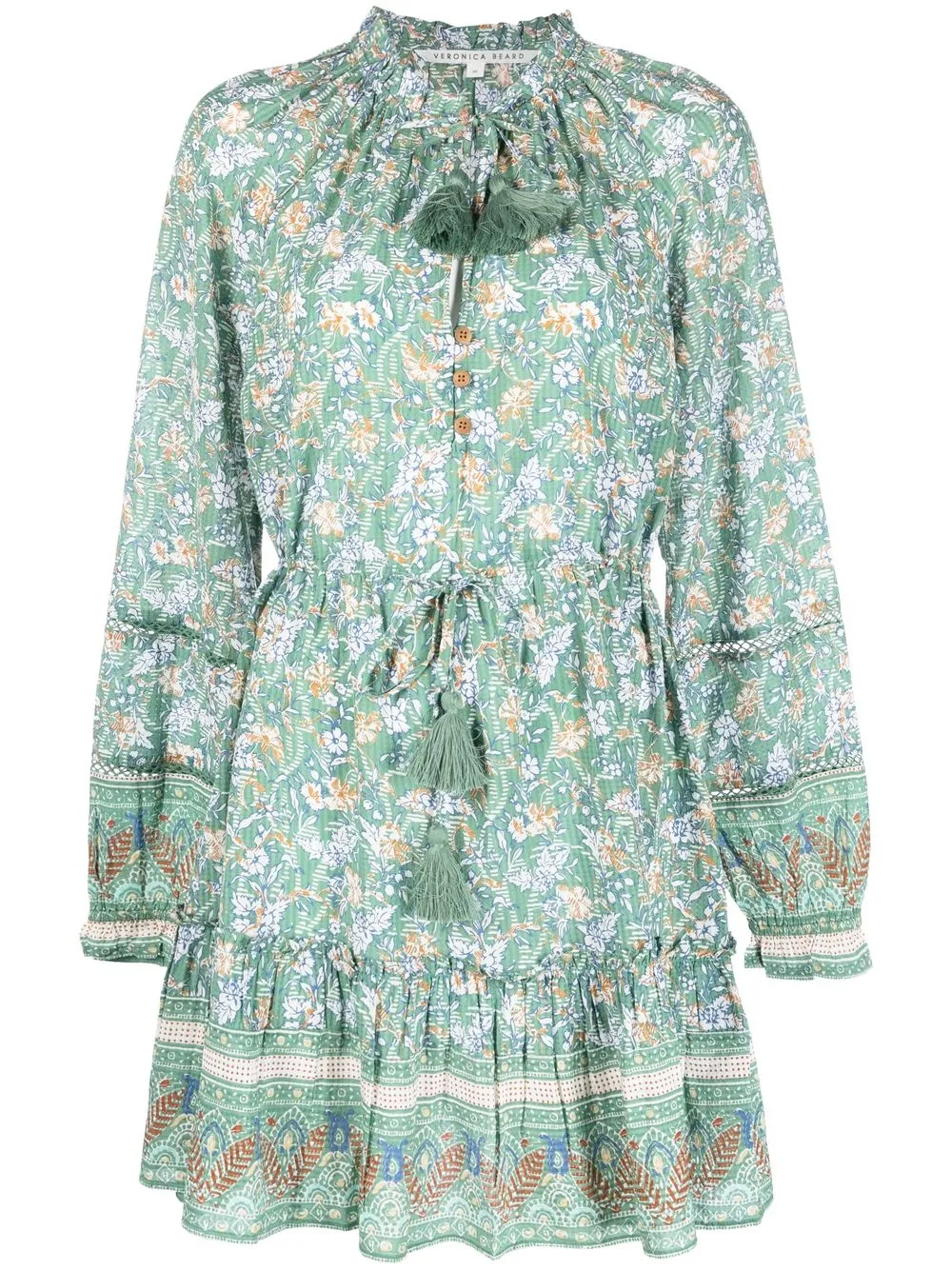 

Veronica Beard Danica floral-print mini dress - Green