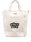 Kenzo logo-patch tote bag - Neutrals