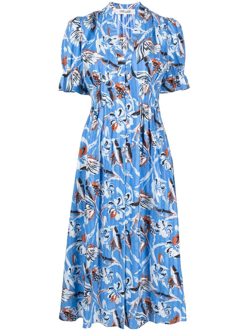 DVF Diane Von Furstenberg Erica graphic-print Midi Dress - Farfetch