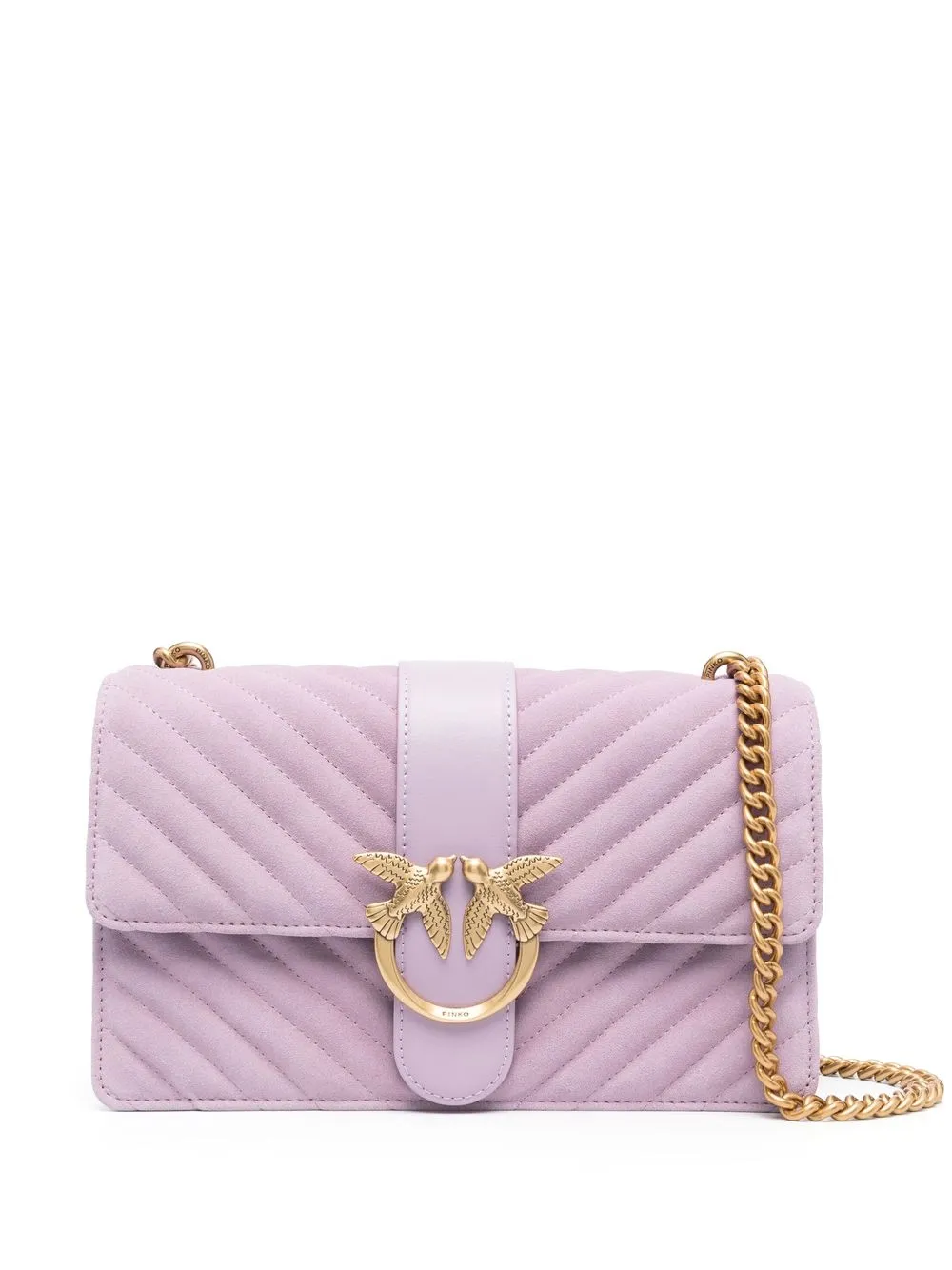 

PINKO Love Birds quilted crossbody bag - Purple