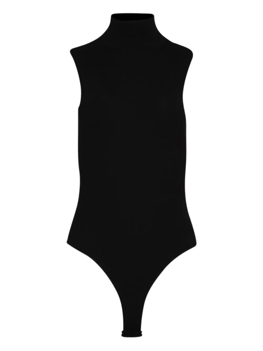 Zeynep Arcay Sleeveless Turtleneck Bodysuit In Black