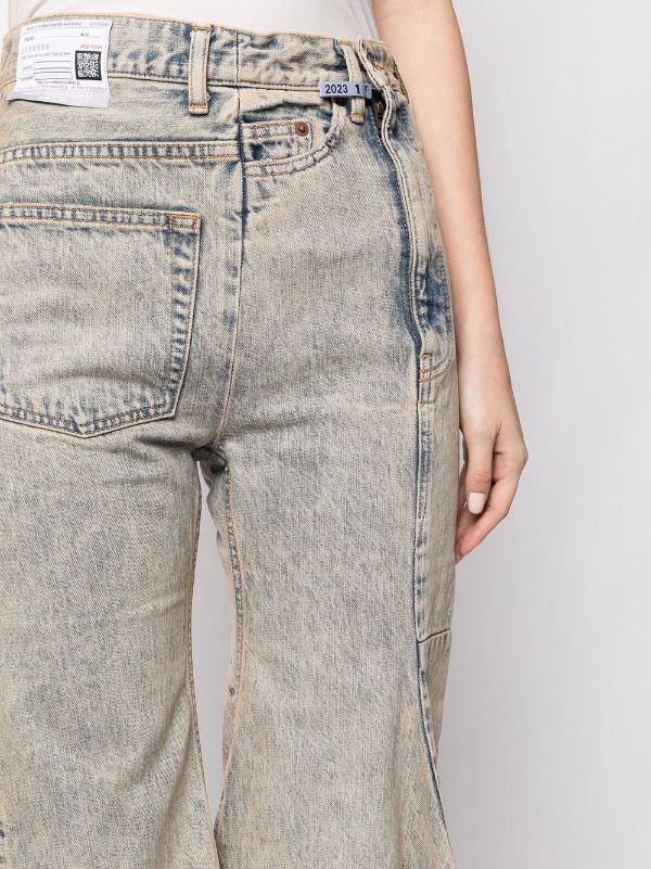 Maison Mihara Yasuhiro Cropped Flared Denim Jeans - Farfetch