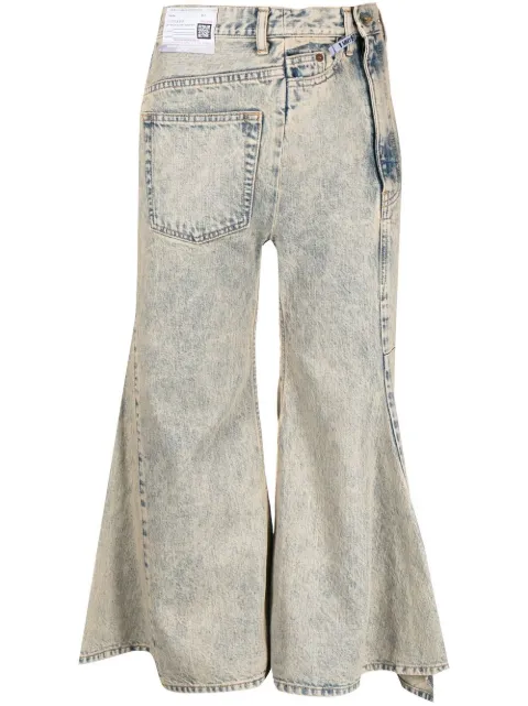 Maison MIHARA YASUHIRO cropped flared denim jeans