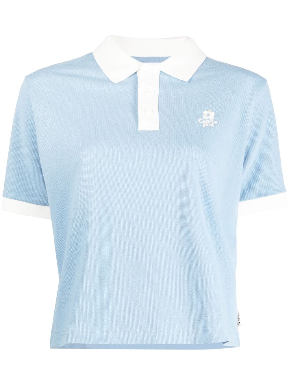 Chocoolate Logo-embroidered Polo Top In Blue