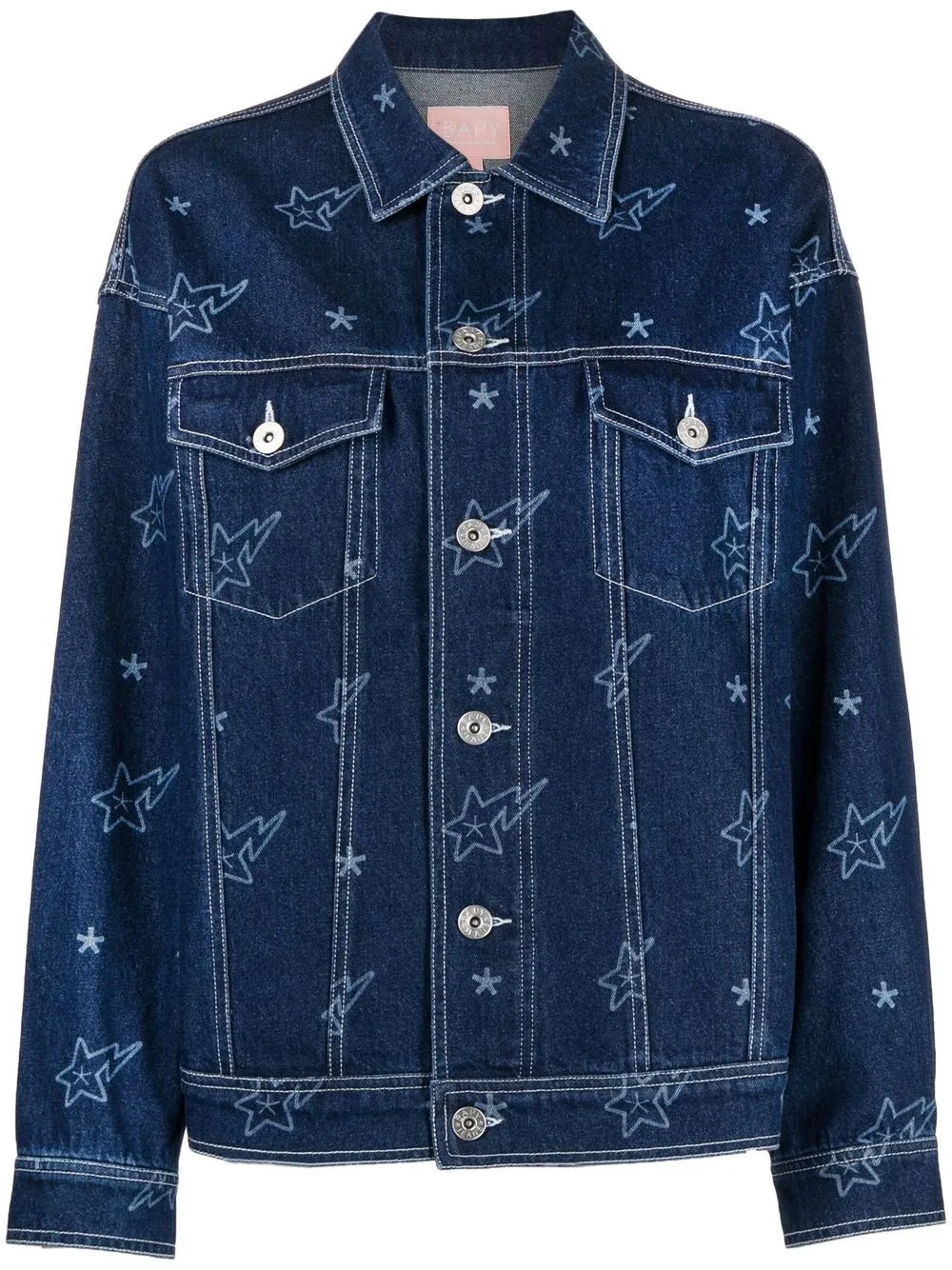 

BAPY BY *A BATHING APE® star-print denim jacket - Blue
